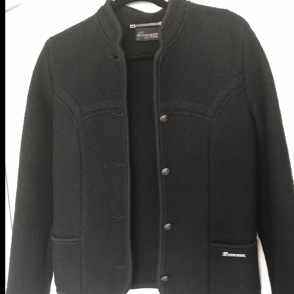 Vintage coat 100% Austrian boiled wool button-down
